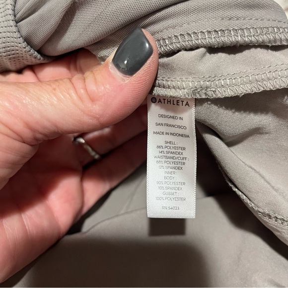 Athleta SoHo Skort Tan Gray Size 10 Athletic Golf Tennis Style 211382 - Picture 6 of 7